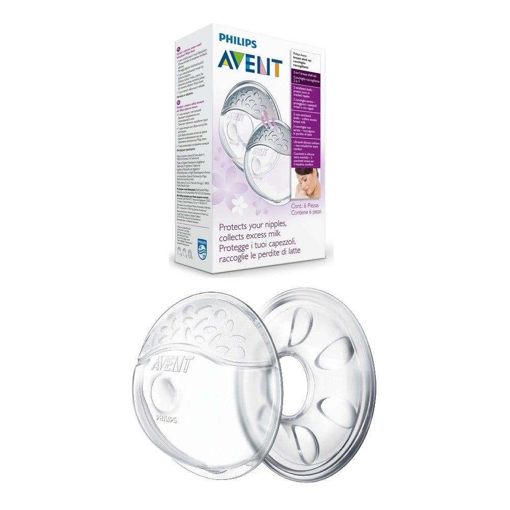 Philips Avent Breast Shields 2-Pack - Comfortable Nursing Accessories for Breastfeeding Mothers by Beauty Care Bag