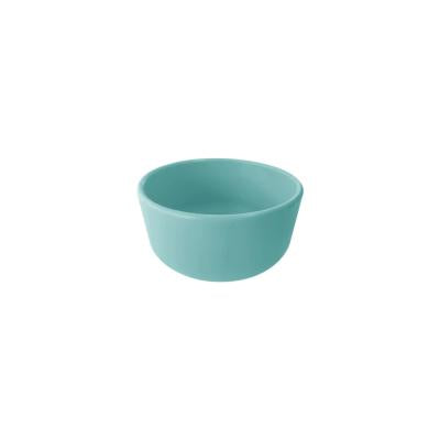 Oioi Basics Aqua Green Silicone Baby Bowl - 6 Months+, Microwave Safe, Food Grade Premium Silicone by Beauty Care Bag