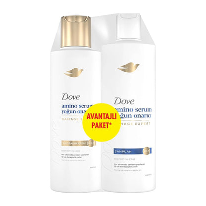Dove Amino Serum Intense Repair Shampoo & Conditioner Set by Beauty Care Bag