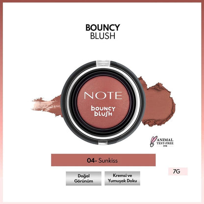 Note Cosmetics Bouncy Blush 04 Sunkiss 5.5g by Beauty Care Bag