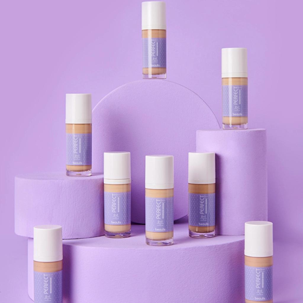 Beaulis Perfect It 2 in 1 Foundation & Concealer 132 Pale Almond by Beauty Care Bag