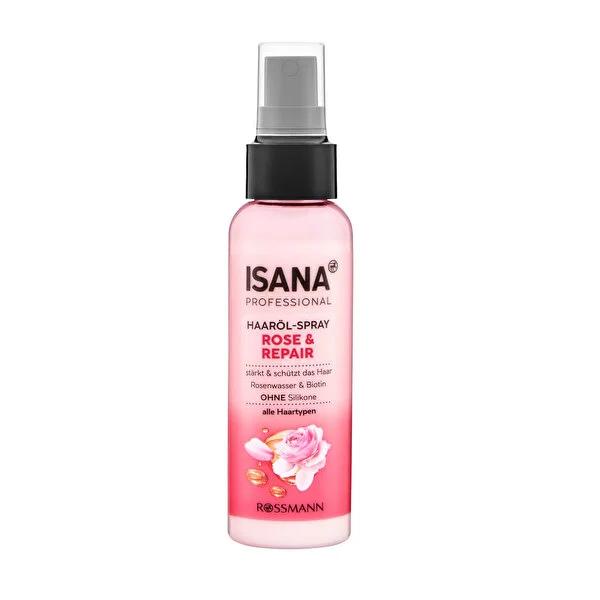 Isana Professional: 6-in-1 Rose Biotin Hair Care Oil - Vegan, Silicone-Free for Ultimate Shine, Softness & Breakage Protection - 100ml by Beauty Care Bag