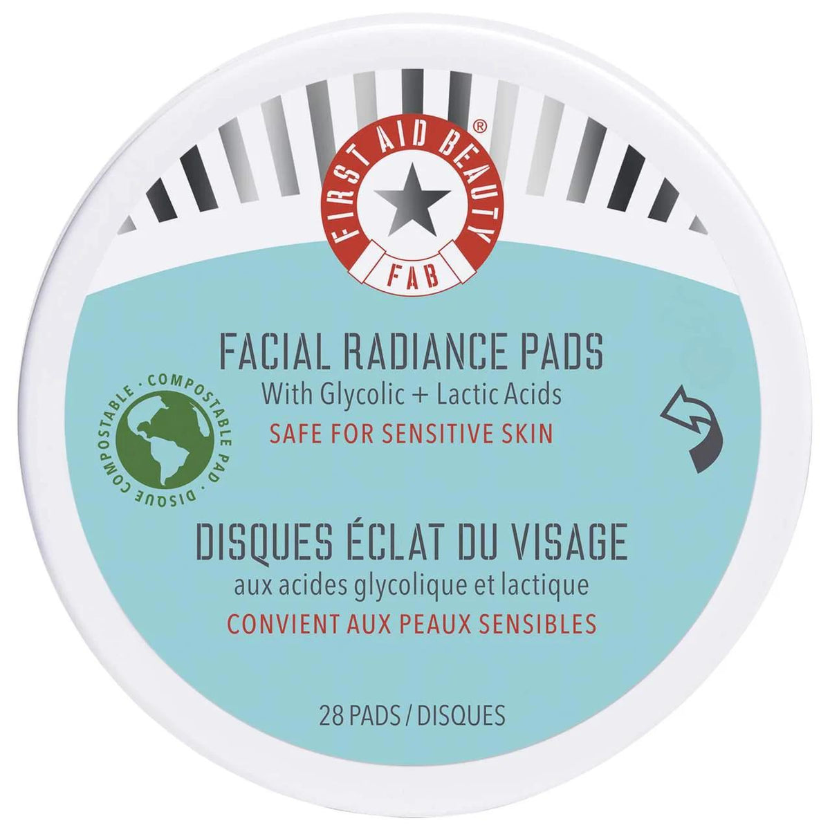 The Ordinary Facial Radiance Pads with Glycolic + Lactic Acids - Exfoliating Pads for Brighter Skin, Vegan & Cruelty-Free by Beauty Care Bag