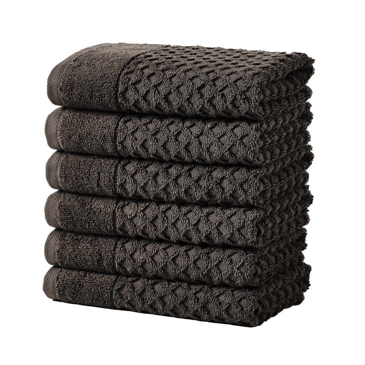 Cotton Diamond Waffle Weave Bath Towel Set - Grayson Collection by Great Bay Home