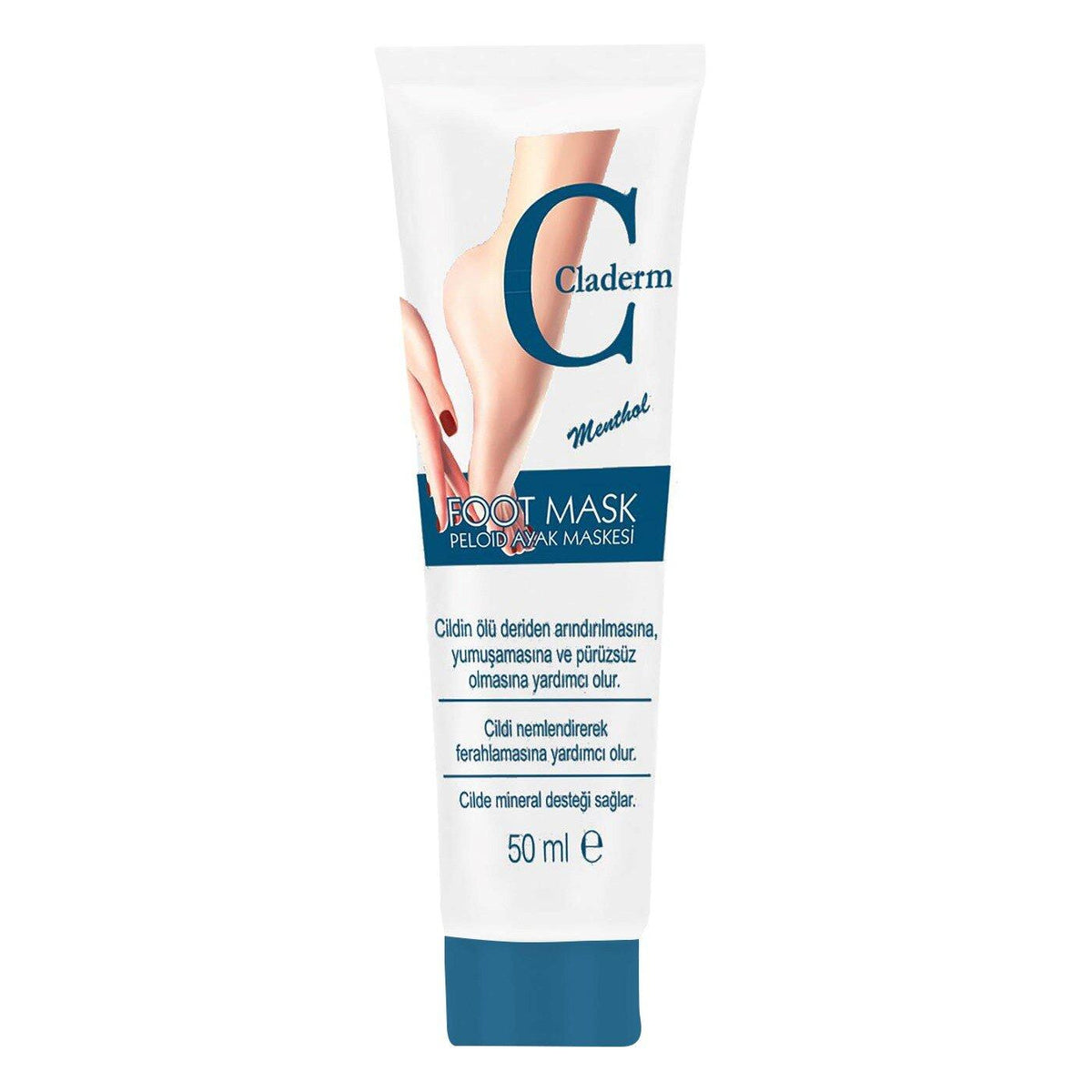 Claderm Clay Foot Mask for Soft Heels 50 ml by Beauty Care Bag