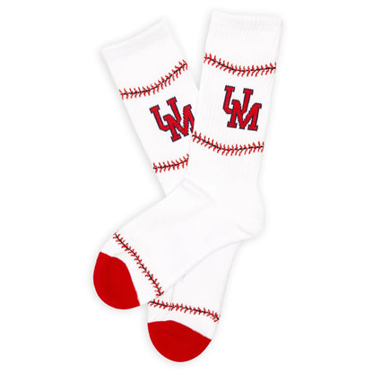 UM Baseball Casual Crew SocksLicensed College SocksTorqelo.com