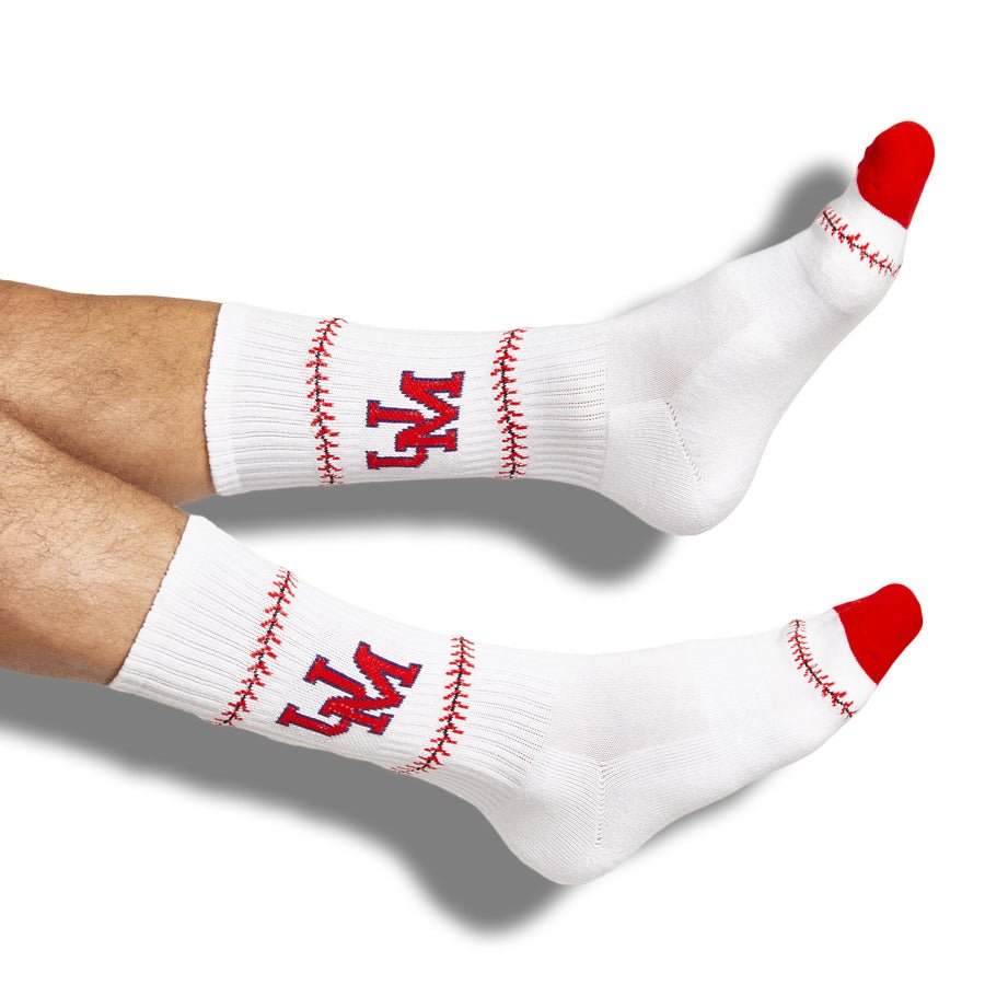UM Baseball Casual Crew SocksLicensed College SocksTorqelo.com