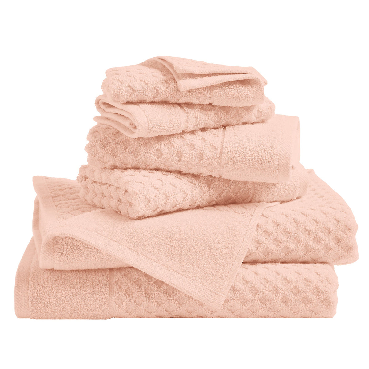 Cotton Diamond Waffle Weave Bath Towel Set - Grayson Collection by Great Bay Home