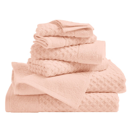 Cotton Diamond Waffle Weave Bath Towel Set - Grayson Collection by Great Bay Home