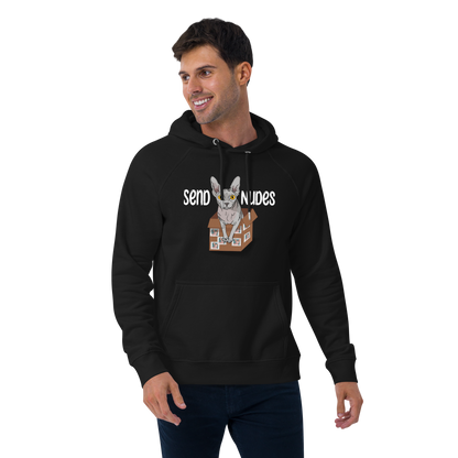 "SEND NUDES" UNISEX ECO HOODIE by ReNewedPet