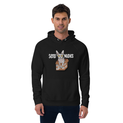 "SEND NUDES" UNISEX ECO HOODIE by ReNewedPet