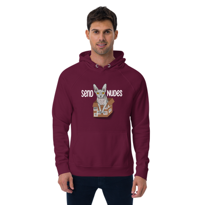 "SEND NUDES" UNISEX ECO HOODIE by ReNewedPet
