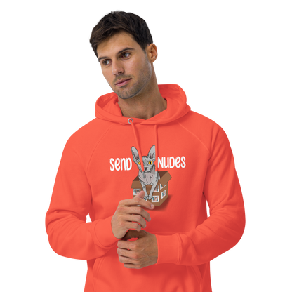 "SEND NUDES" UNISEX ECO HOODIE by ReNewedPet