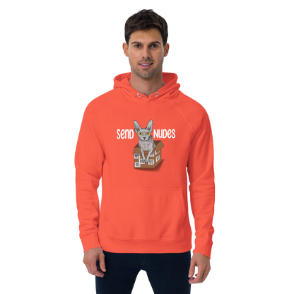 "SEND NUDES" UNISEX ECO HOODIE by ReNewedPet