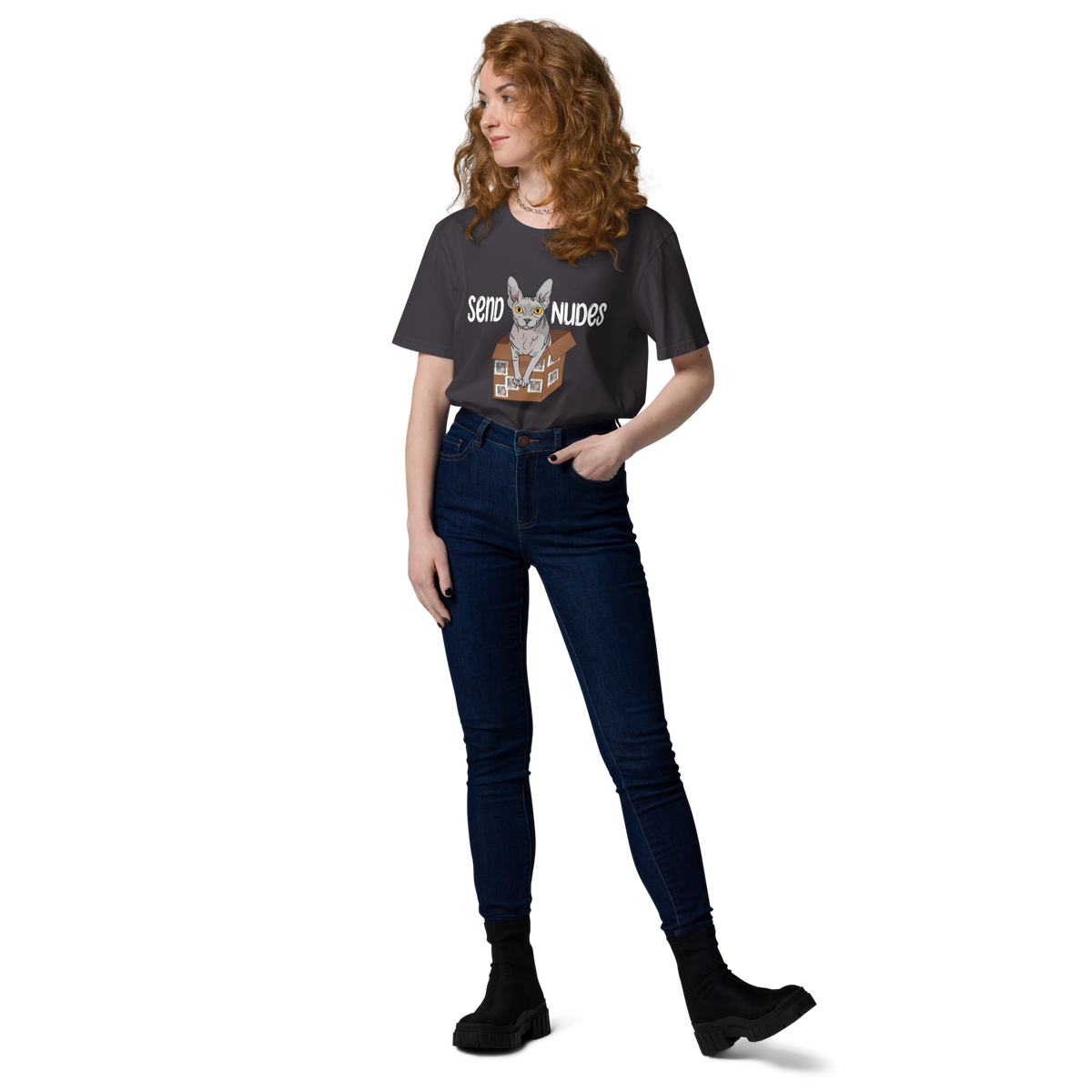 "SEND NUDES" UNISEX ECO TEE by ReNewedPet