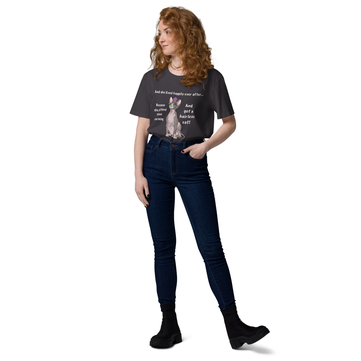 "DITCHED PRINCE CHARMING & GOT A SPHYNX CAT" ECO TEE by ReNewedPet