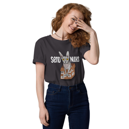 "SEND NUDES" UNISEX ECO TEE by ReNewedPet