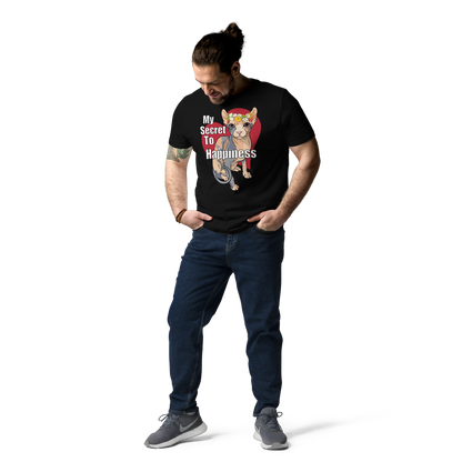 "MY SECRET TO HAPPINESS" UNISEX ECO TEE by ReNewedPet