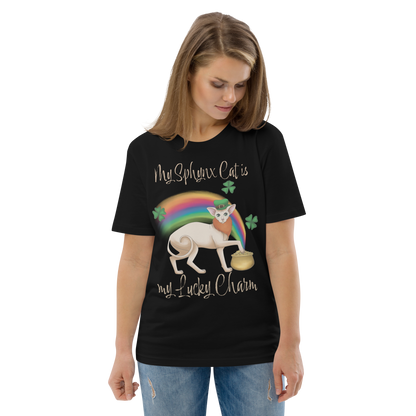 "MY SPHYNX CAT IS MY LUCKY CHARM" - UNISEX TEE by ReNewedPet