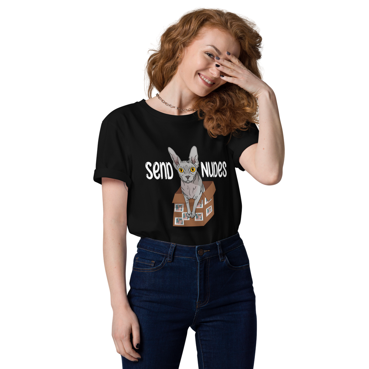 "SEND NUDES" UNISEX ECO TEE by ReNewedPet