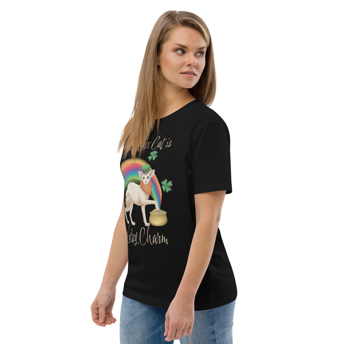"MY SPHYNX CAT IS MY LUCKY CHARM" - UNISEX TEE by ReNewedPet