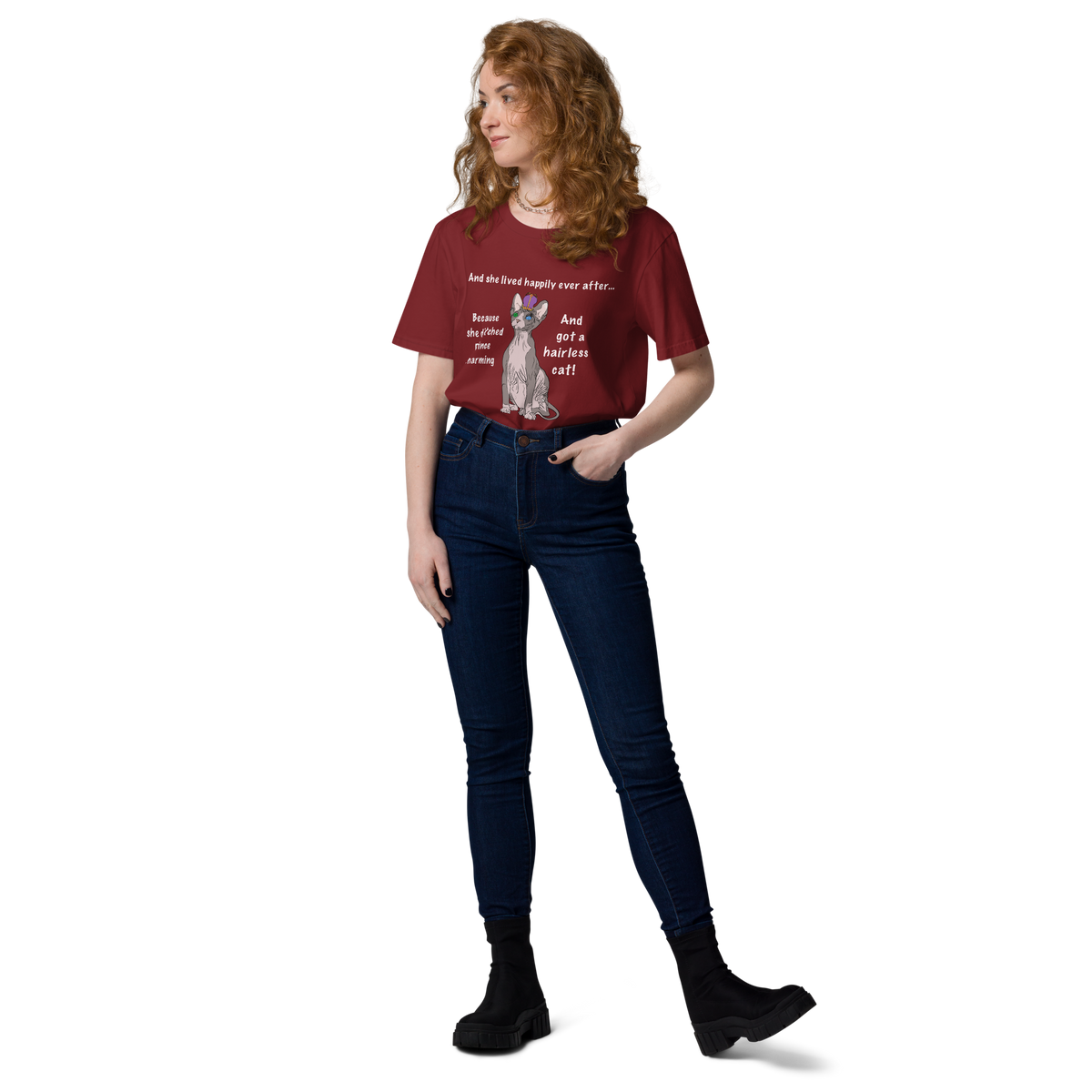 "DITCHED PRINCE CHARMING & GOT A SPHYNX CAT" ECO TEE by ReNewedPet