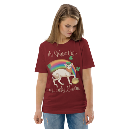 "MY SPHYNX CAT IS MY LUCKY CHARM" - UNISEX TEE by ReNewedPet