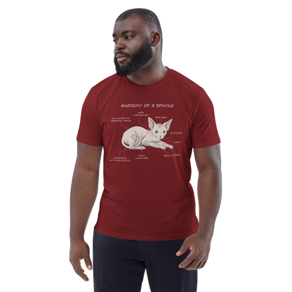 "ANATOMY OF A SPHYNX" UNISEX ORGANIC TEE by ReNewedPet