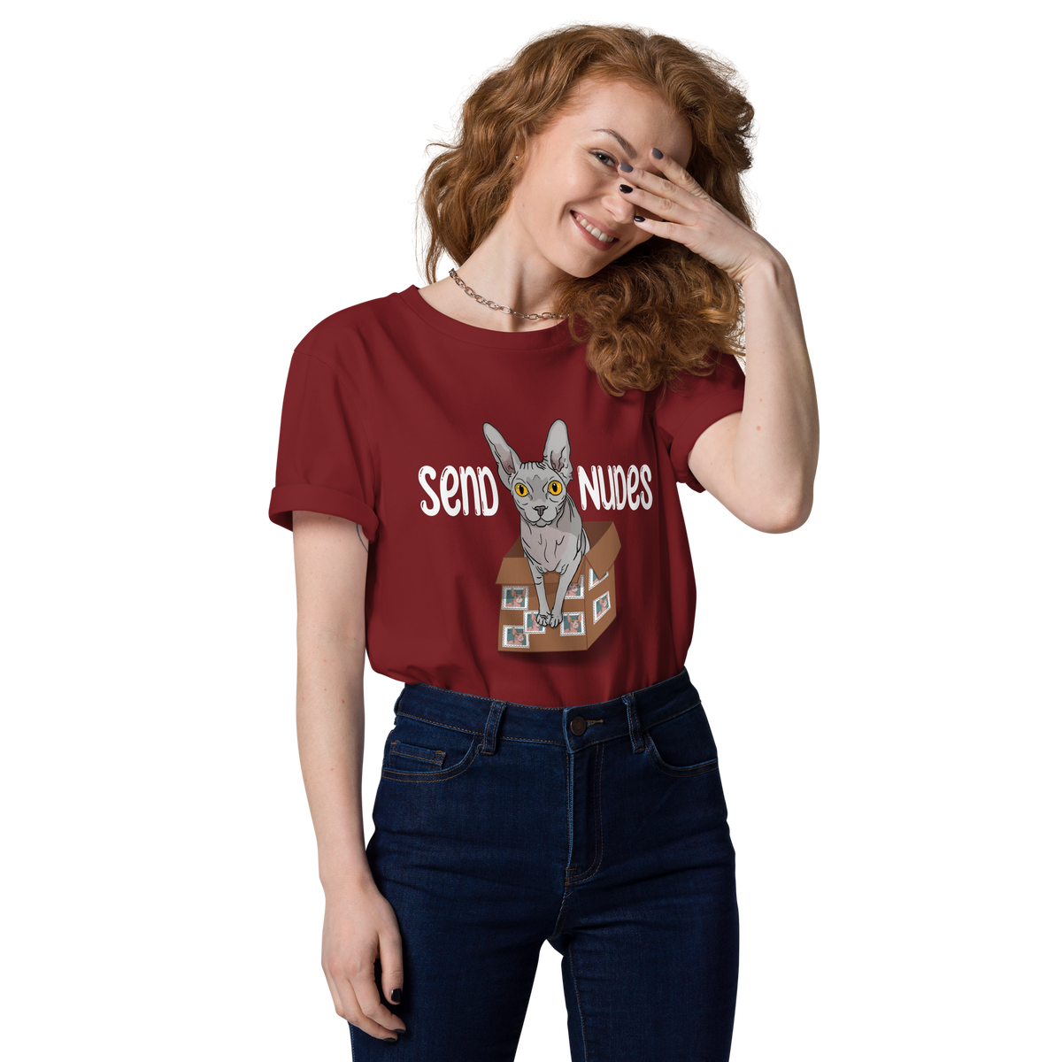"SEND NUDES" UNISEX ECO TEE by ReNewedPet