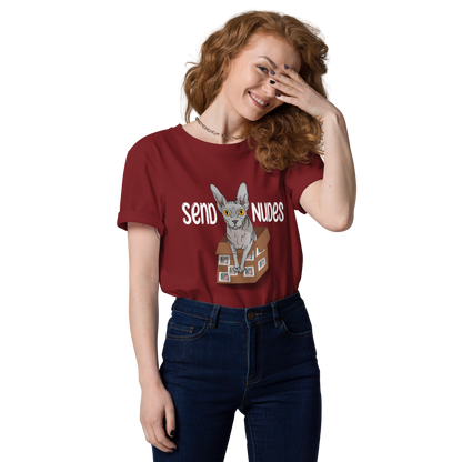"SEND NUDES" UNISEX ECO TEE by ReNewedPet