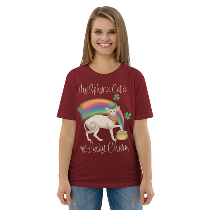 "MY SPHYNX CAT IS MY LUCKY CHARM" - UNISEX TEE by ReNewedPet