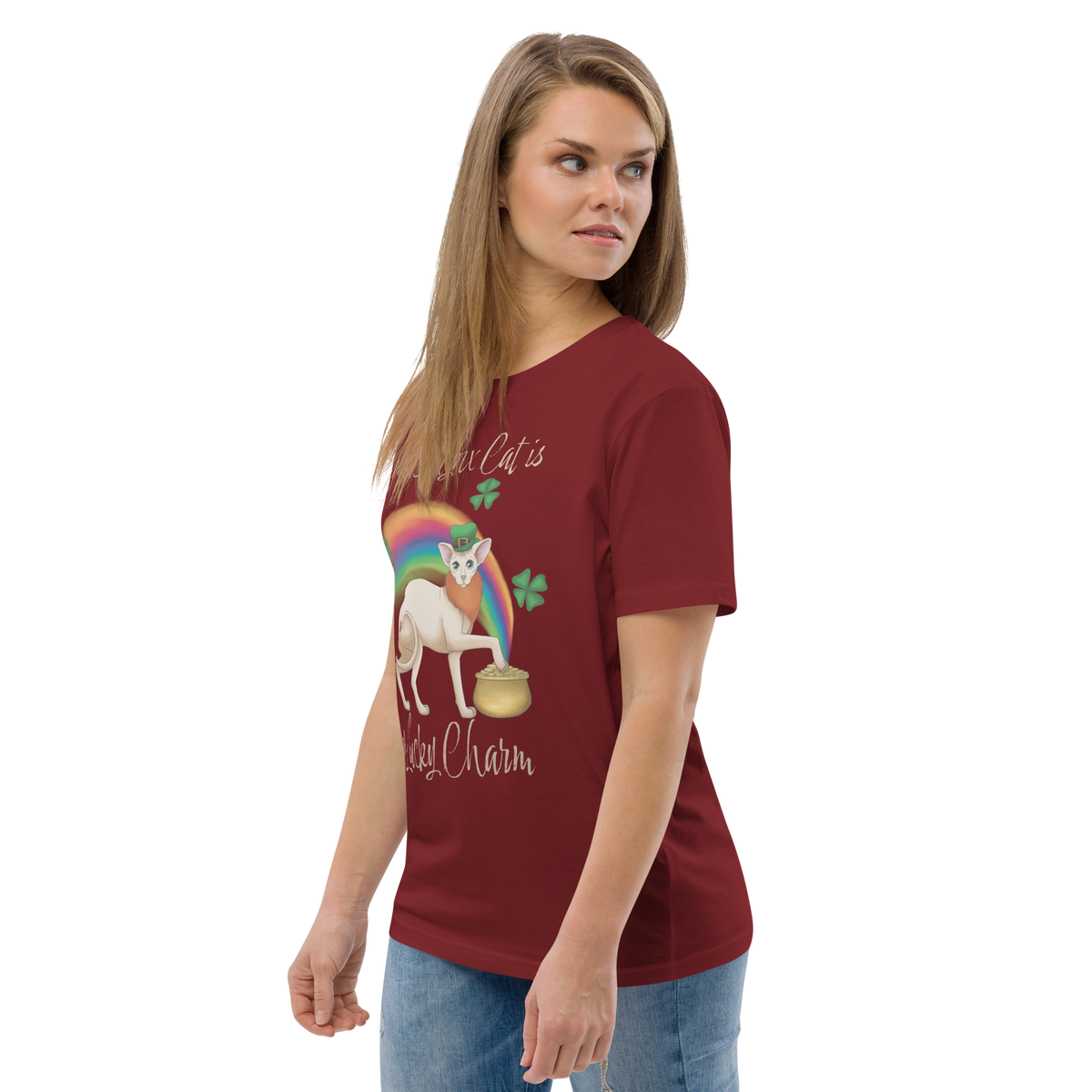 "MY SPHYNX CAT IS MY LUCKY CHARM" - UNISEX TEE by ReNewedPet