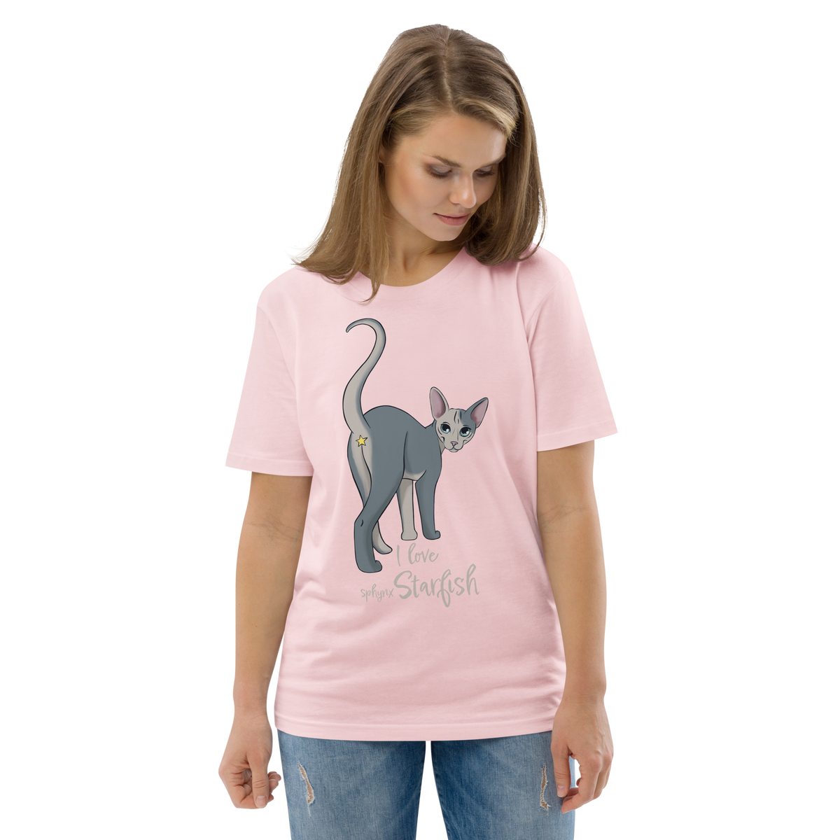 "I LOVE SPHYNX STARFISH" UNISEX ECO TEE by ReNewedPet