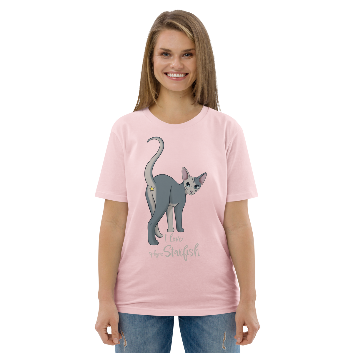 "I LOVE SPHYNX STARFISH" UNISEX ECO TEE by ReNewedPet