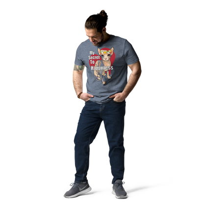 "MY SECRET TO HAPPINESS" UNISEX ECO TEE by ReNewedPet