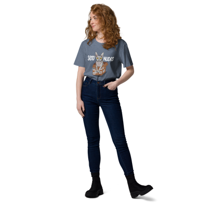 "SEND NUDES" UNISEX ECO TEE by ReNewedPet