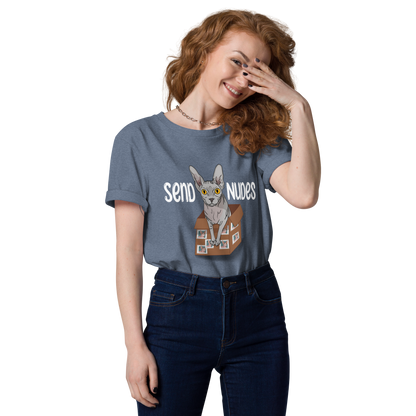 "SEND NUDES" UNISEX ECO TEE by ReNewedPet