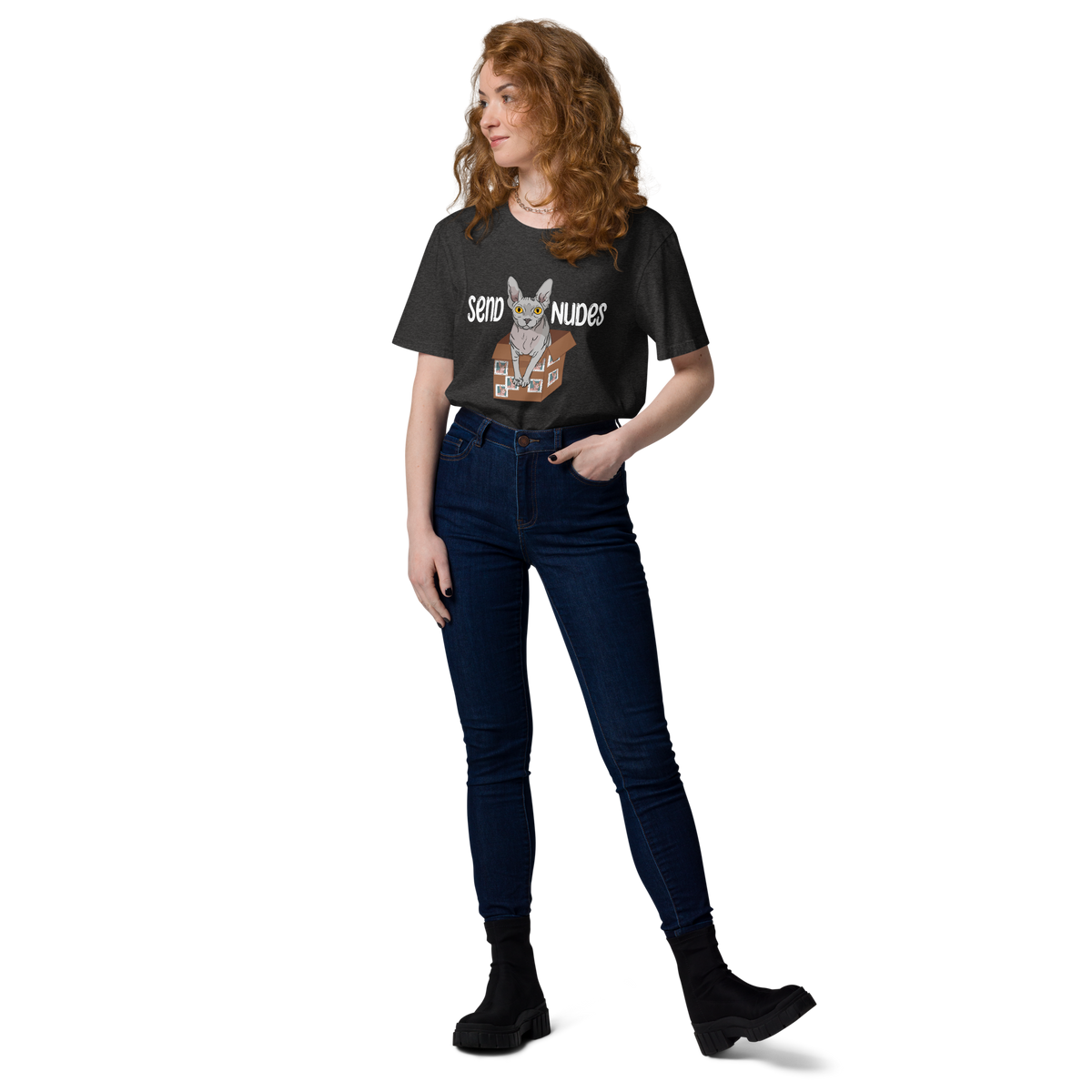 "SEND NUDES" UNISEX ECO TEE by ReNewedPet