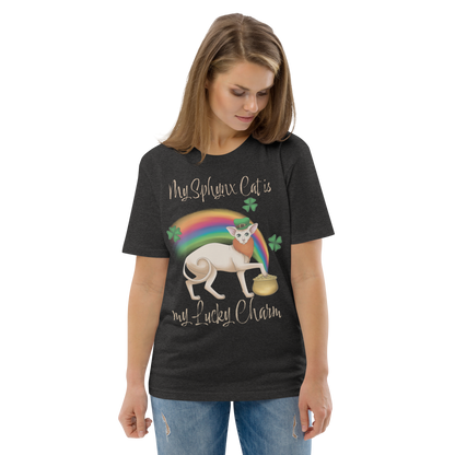 "MY SPHYNX CAT IS MY LUCKY CHARM" - UNISEX TEE by ReNewedPet