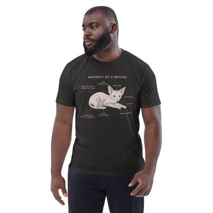 "ANATOMY OF A SPHYNX" UNISEX ORGANIC TEE by ReNewedPet