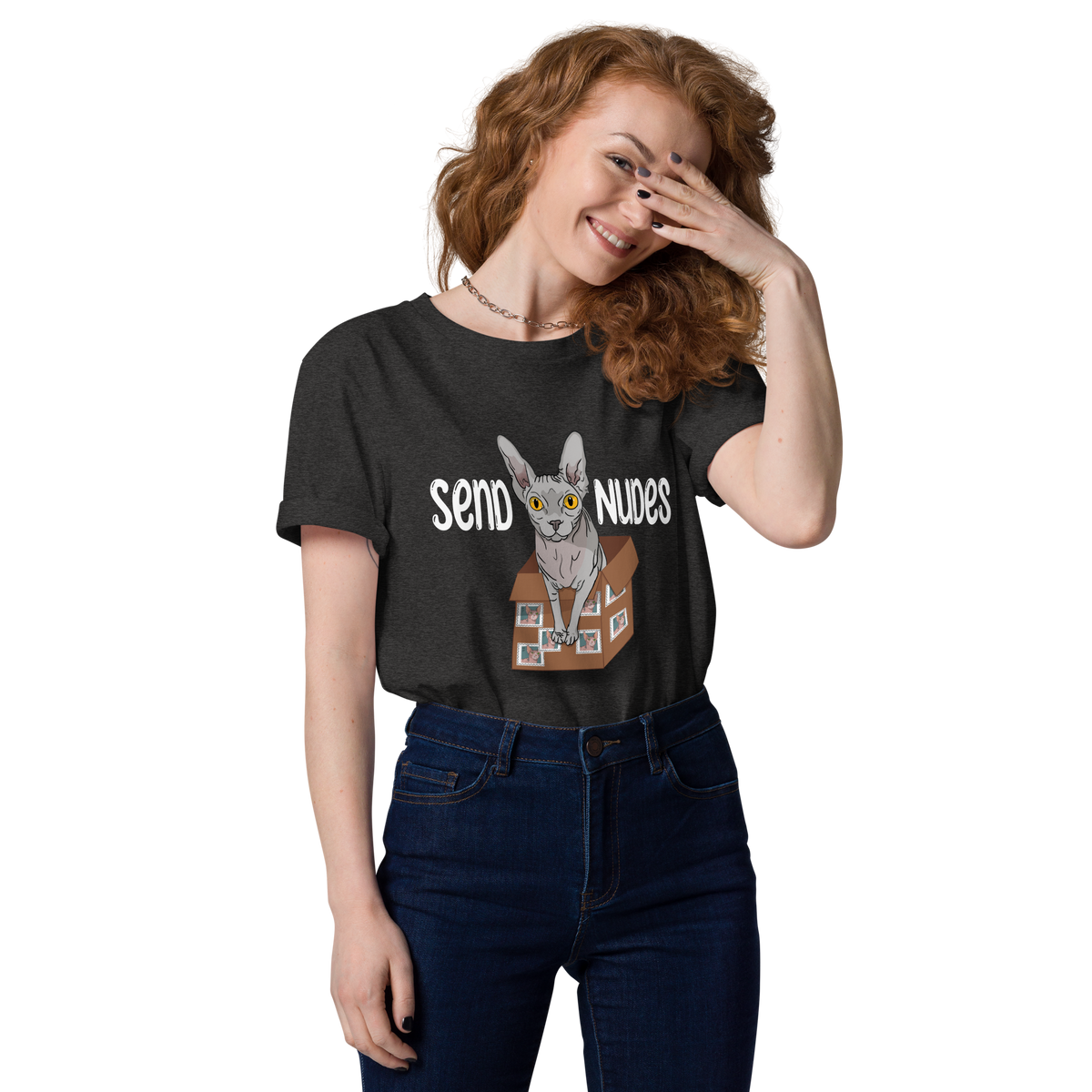 "SEND NUDES" UNISEX ECO TEE by ReNewedPet
