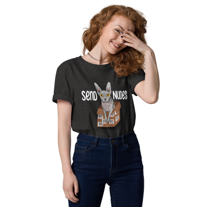 "SEND NUDES" UNISEX ECO TEE by ReNewedPet