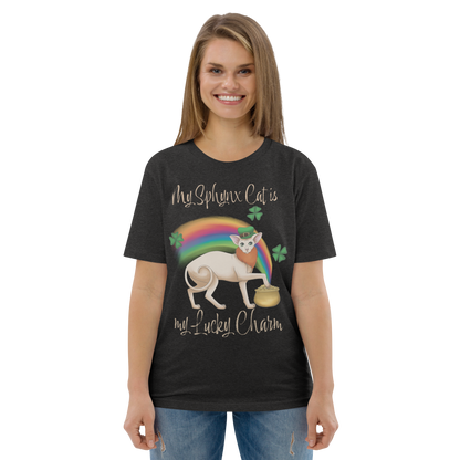 "MY SPHYNX CAT IS MY LUCKY CHARM" - UNISEX TEE by ReNewedPet