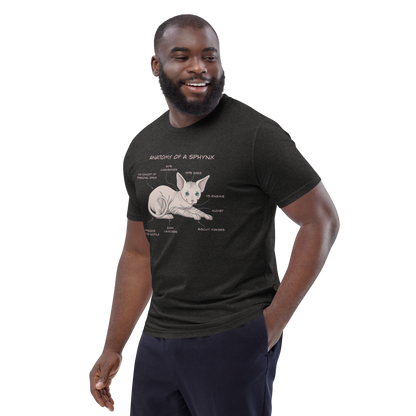 "ANATOMY OF A SPHYNX" UNISEX ORGANIC TEE by ReNewedPet
