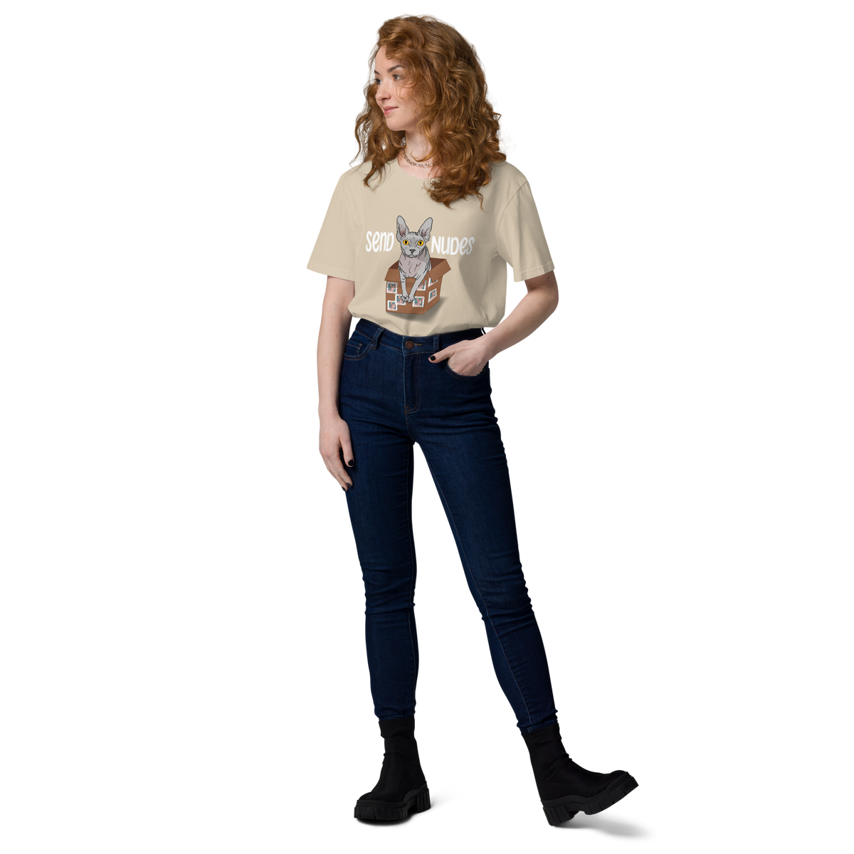 "SEND NUDES" UNISEX ECO TEE by ReNewedPet