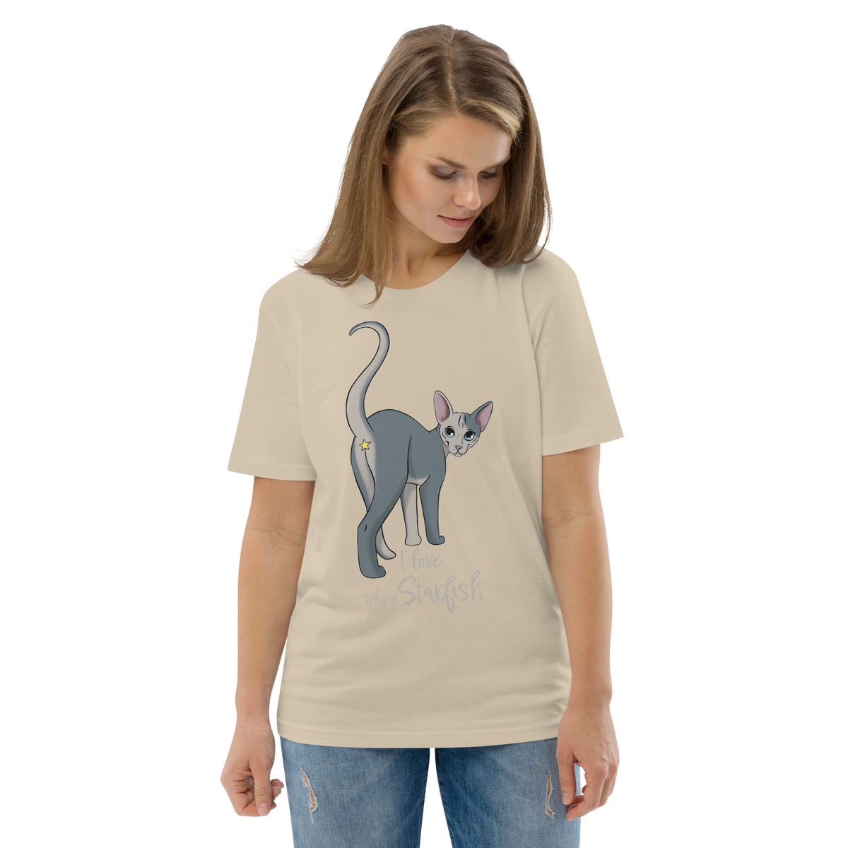 "I LOVE SPHYNX STARFISH" UNISEX ECO TEE by ReNewedPet