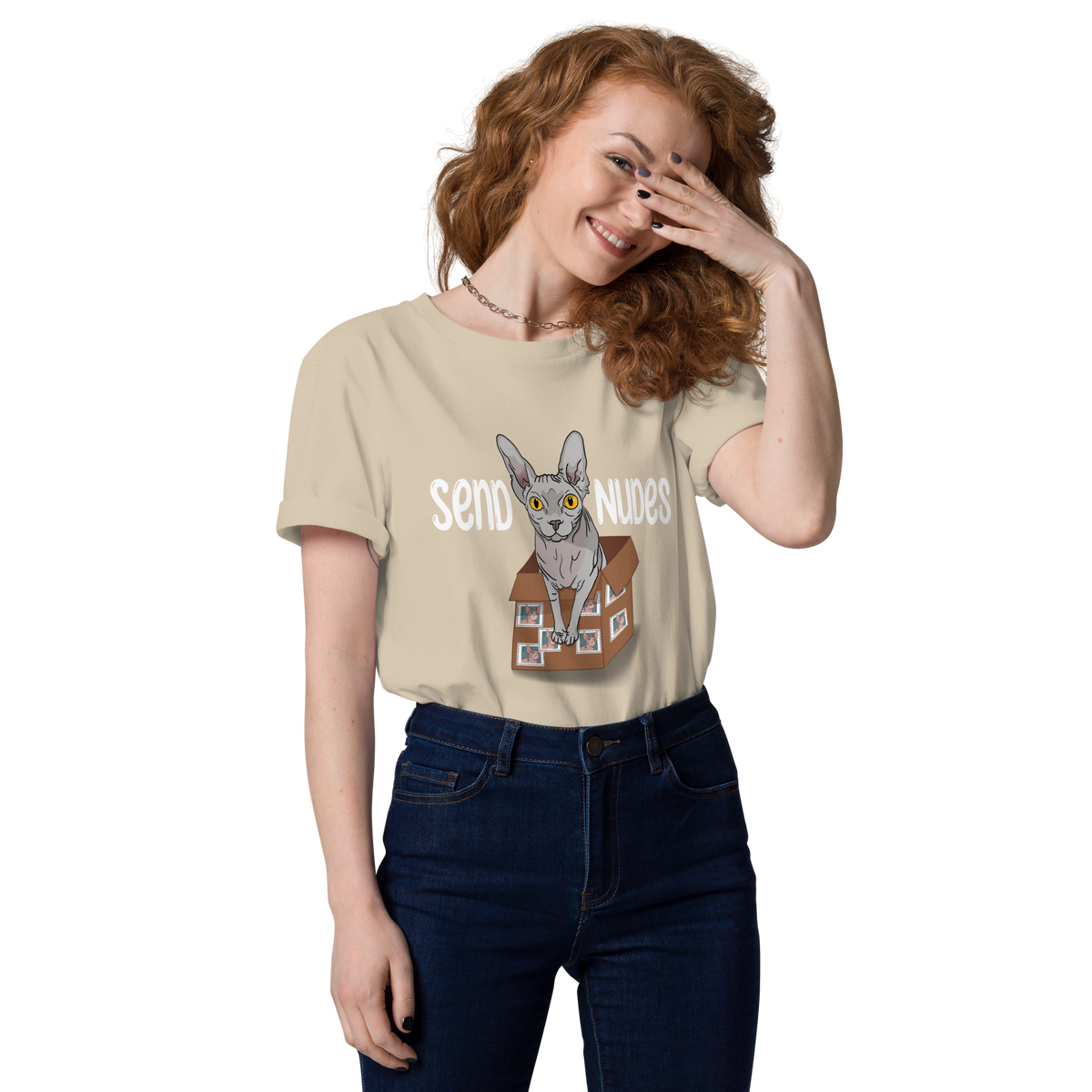 "SEND NUDES" UNISEX ECO TEE by ReNewedPet