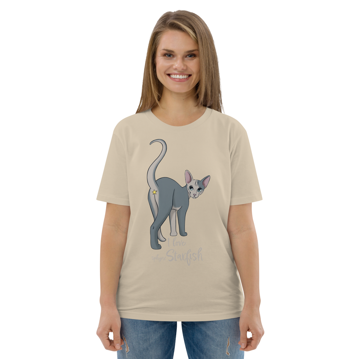 "I LOVE SPHYNX STARFISH" UNISEX ECO TEE by ReNewedPet