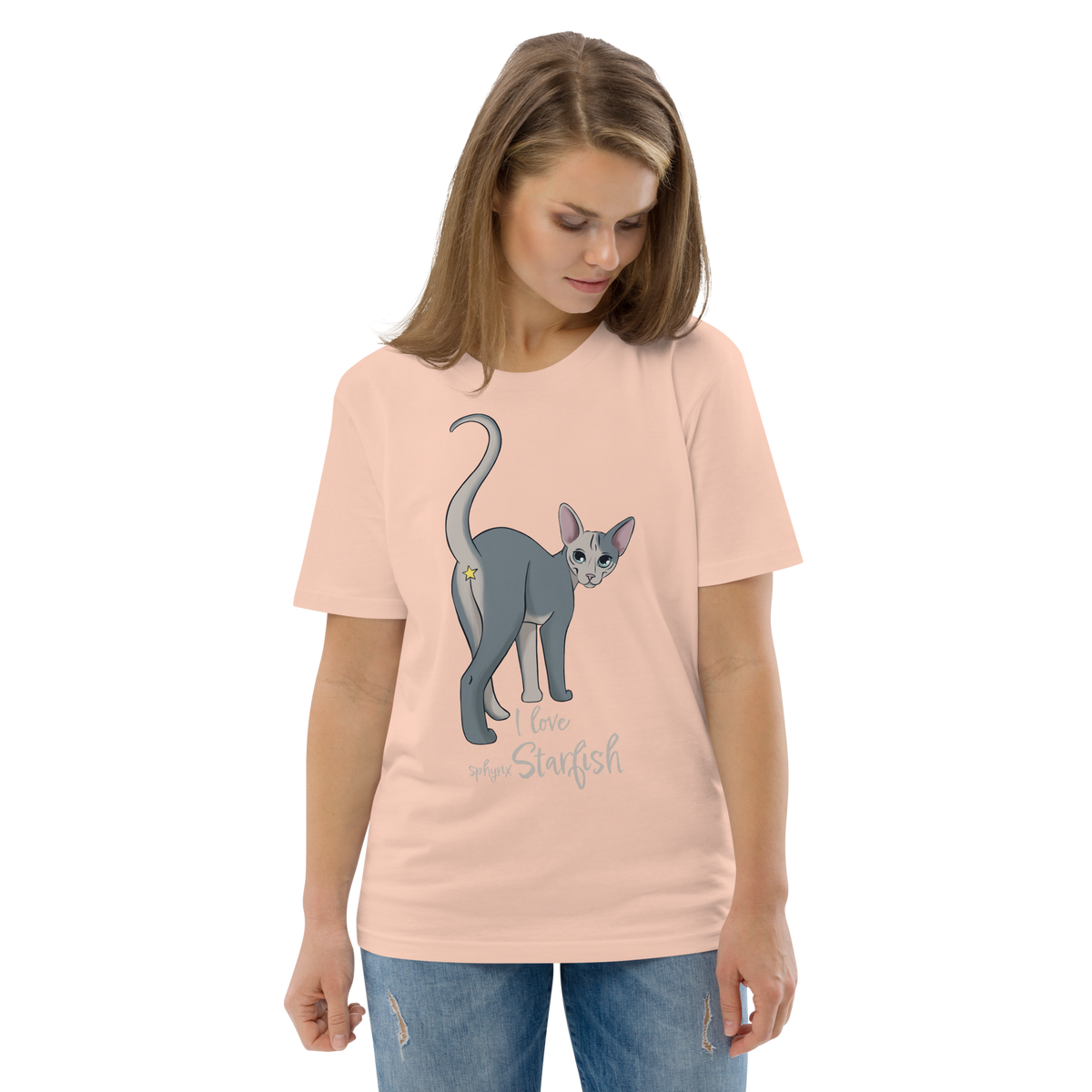 "I LOVE SPHYNX STARFISH" UNISEX ECO TEE by ReNewedPet