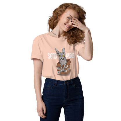 "SEND NUDES" UNISEX ECO TEE by ReNewedPet